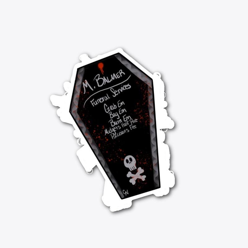 Die cut Embalmer Sticker